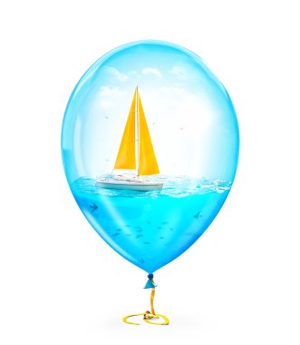 Şaşırtıcı yat alışılmadık çizimi