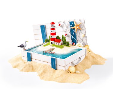 Adanın şirin deniz feneri