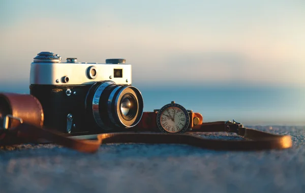 Oude vintage camera — Stockfoto