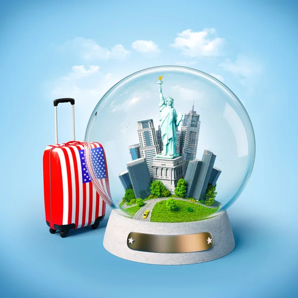 Unusual travel illustration. — Stock Photo, Image