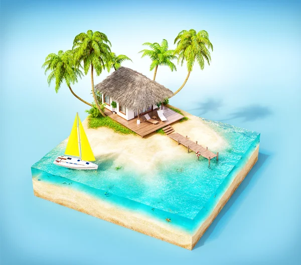 Isla tropical — Foto de Stock