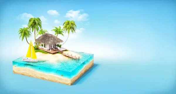 Isla tropical — Foto de Stock