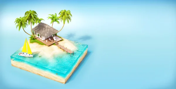 Isla tropical — Foto de Stock