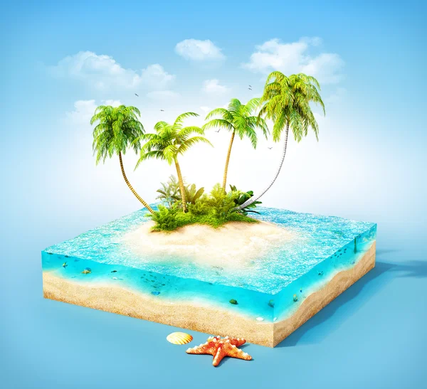 Isla tropical — Foto de Stock