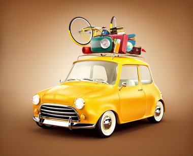  yaz seyahati illüstrasyonu 