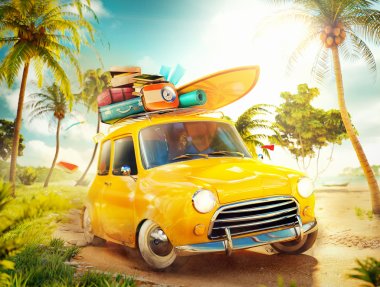  summer travel illustration  clipart