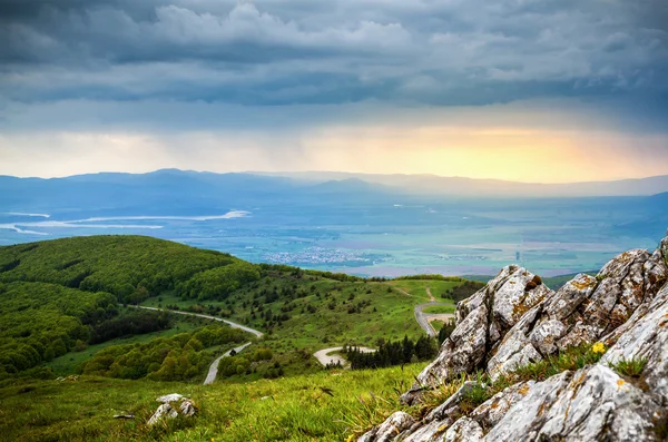 Pioggia in montagna — Foto Stock