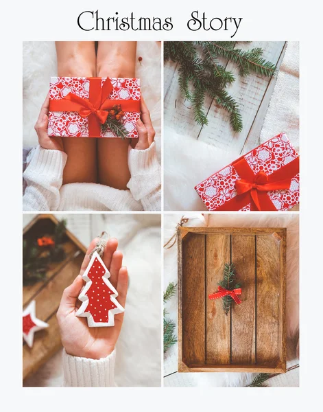 Wunderbare Weihnachtspostkarte — Stockfoto