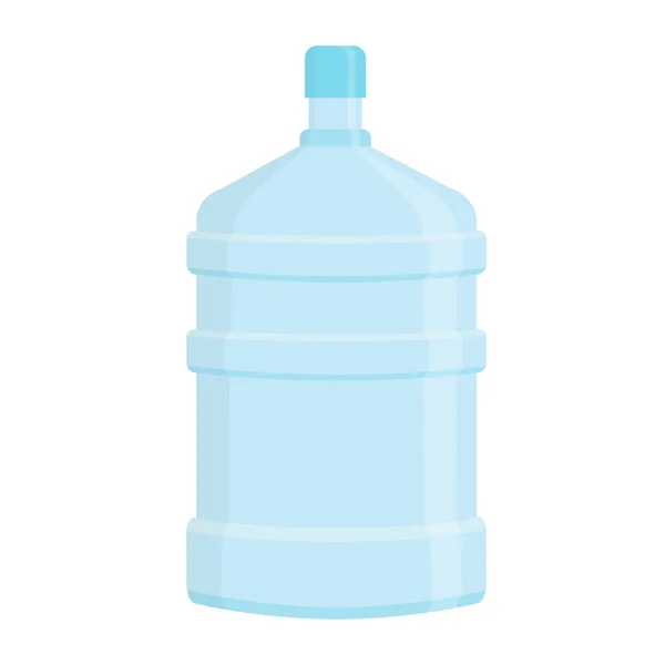 5ガロンの水ボトル。プラスチック製の大きな容器。きれいなミネラル飲料水。ベクトル平面図 — ストックベクタ