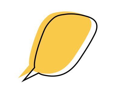 Komik konuşma balonu şablonu. Boş diyalog balonu, tırnak içinde biçim, mesaj etiketi, iletişim etiketi, beyaz arkaplanda izole edilmiş fikir etiketi. Vektör grafik illüstrasyonu.