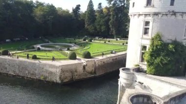 15 Ekim 2019. Chateau De Chenonceau, Cher Nehri 'ni kaplayan bir Fransız şatosudur.