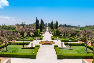6 Mayıs 2017. Acre, İsrail 'deki Bahai bahçeleri