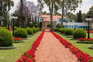 6 Mayıs 2017. Acre, İsrail 'deki Bahai bahçeleri