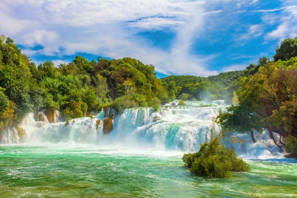 Vattenfall på krka-floden — Stockfoto