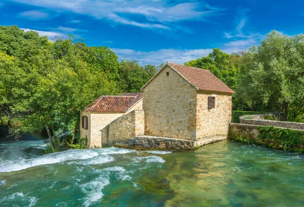 Vattenfall på krka-floden — Stockfoto