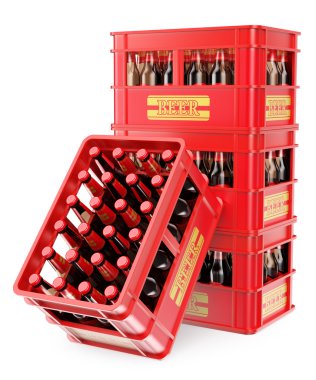 3D bira şişe kutuları