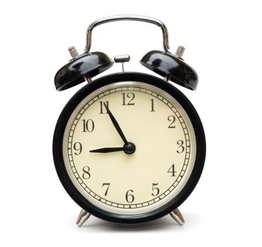 siyah üzerine beyaz izole alarmlı