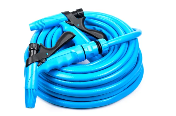 Garden hose with a sprayer — Stock Photo, Image