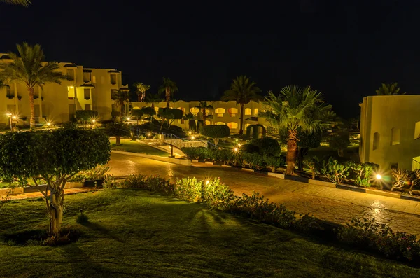 Night hotel in Egypt — Stock Photo, Image