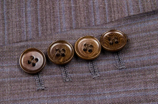 Buttons sleeve of his jacket — Stock Photo, Image