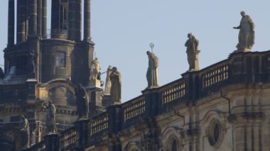 Dresden Katedrali Kutsal Üçleme namı diğer Hofkirche Katedrali Dresden Almanya 'sında Sanctissimae Trinitatis