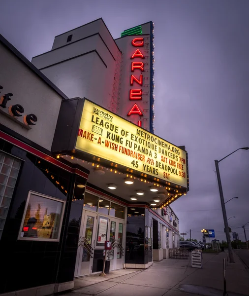 Tarihi Garneau film tiyatro Whyte Avenue — Stok fotoğraf