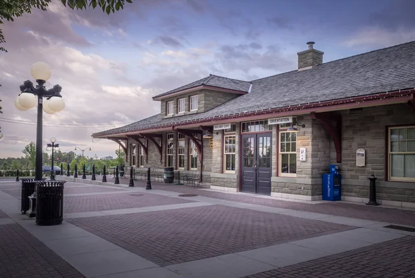 Old train station at Calgary's living museum "Heritage Park" — Stock Photo, Image