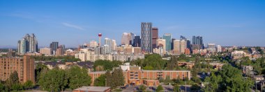 Calgary manzarası bow Nehri boyunca 