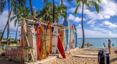  Sörf Kiralama Dükkanı Waikiki Beach