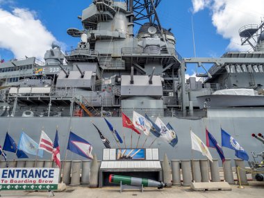 USS Missouri battleship museum clipart