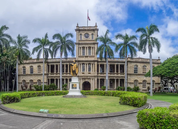 Estátua Rei Kamehameha I em Honolulu, Havaí — Fotografia de Stock