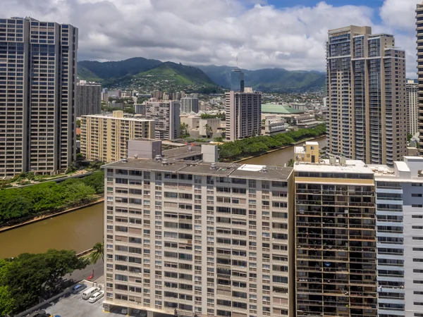 Skyline de Honolulu, Hawaii — Foto de Stock