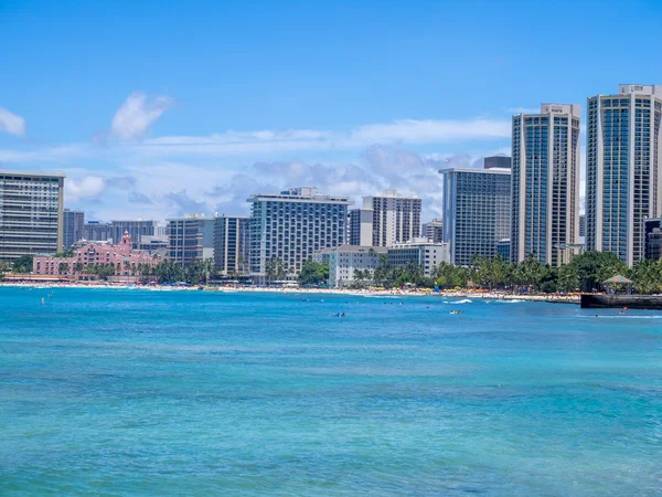 Berühmter Strand von Waikiki — Stockfoto