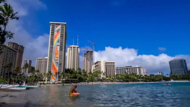 WaikikiBeach, Honolulu og Hawaii – Stock-video