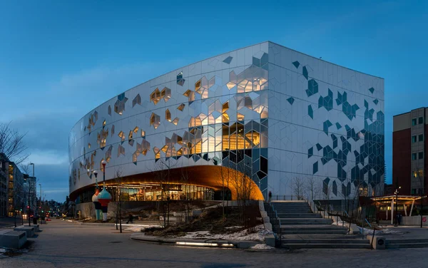 Calgary Alberta Marca 2021 Nowa Główna Biblioteka Publiczna Calgary Centrum — Zdjęcie stockowe