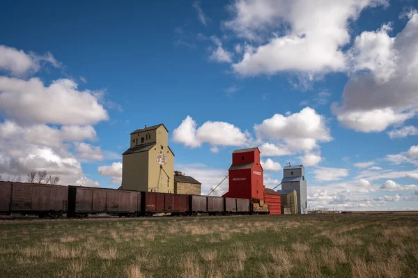 Mossleigh Alberta Május 2020 Történelmi Lift Sor Mossleigh Alberta — Stock Fotó