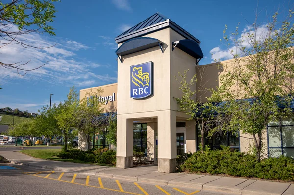 Calgary Alberta June 2021 Exterior Facade Branch Royal Bank Canada — Foto de Stock