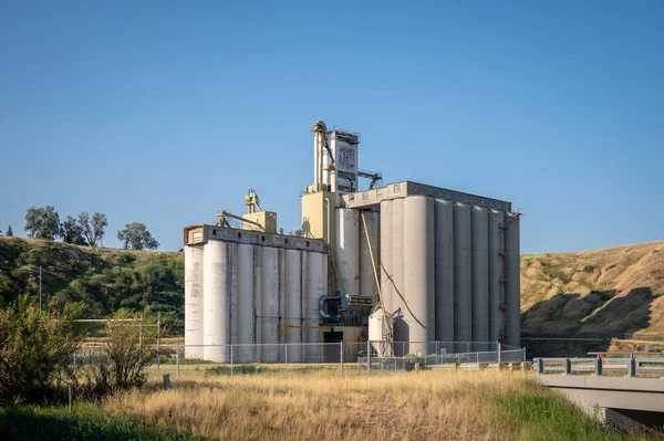 Medicine Hat Alberta July 2021 Large Parrish Heimbecker Grain Terminal — 스톡 사진