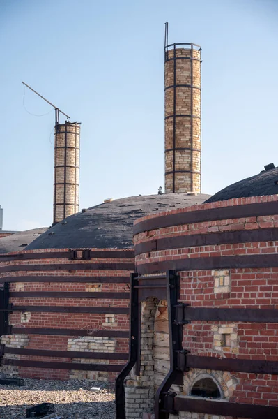 Medicine Hat Alberta Juillet 2021 Usine Historique Medalta Potteries Été — Photo