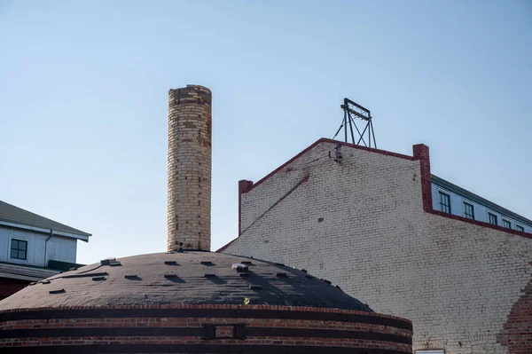 Medicine Hat Alberta Juillet 2021 Usine Historique Medalta Potteries Été — Photo