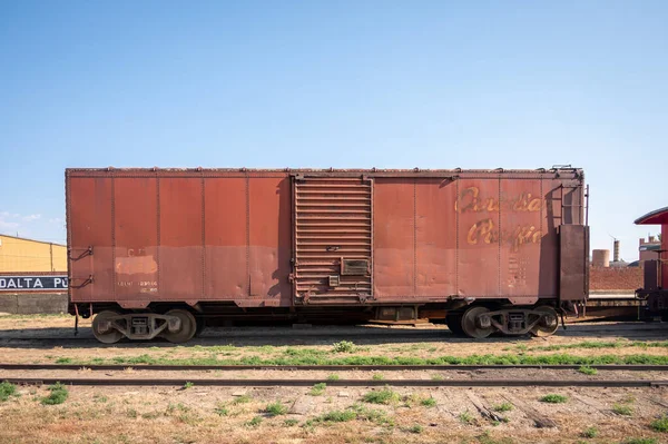 Medicine Hat Alberta Julho 2021 Carro Rcp Fábrica Medalta Potteries — Fotografia de Stock