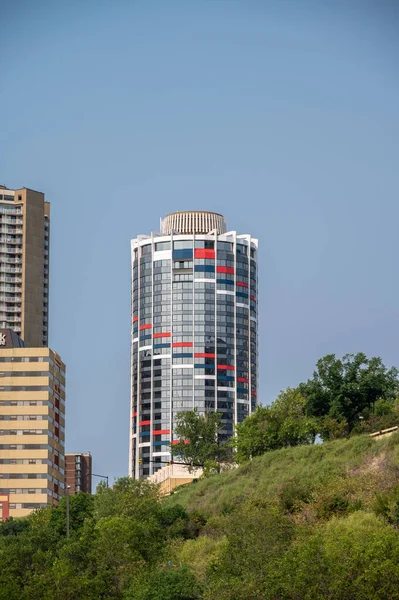 Edmonton Alberta Července 2021 Pohled Hotel Chateau Lacombe Edmonton — Stock fotografie