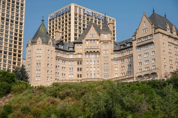 Edmonton Alberta Juli 2021 Utsikt Över Hotel Macdonald Edmonton — Stockfoto