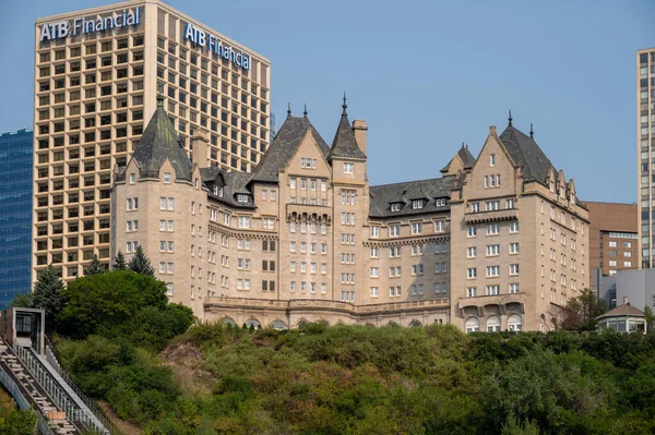 Edmonton Alberta July 2021 View Hotel Macdonald Edmonton — Stock Photo, Image