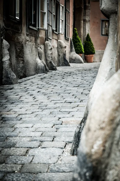 Narrow medieval streets — Stock Photo, Image