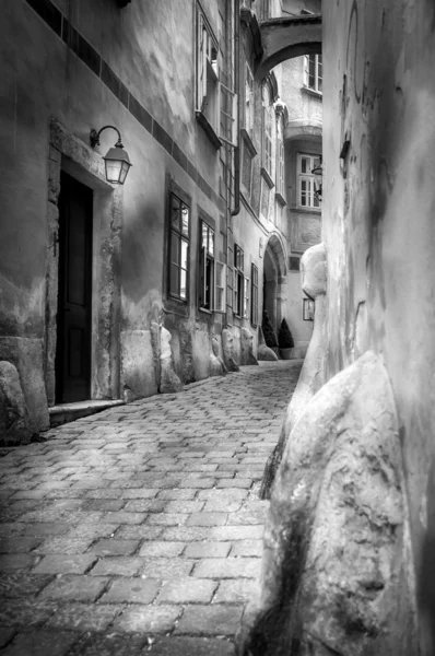Narrow medieval streets — Stock Photo, Image
