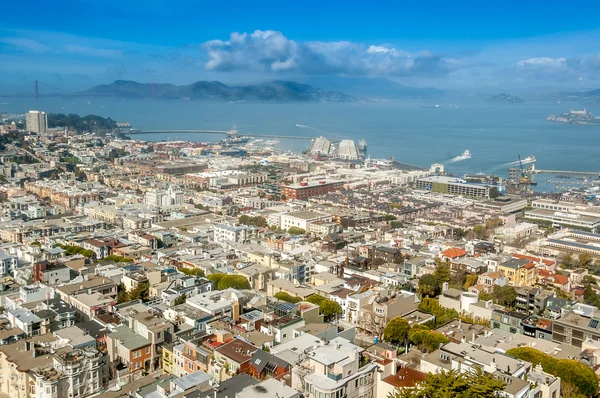 Fågelperspektiv av san francisco — Stockfoto