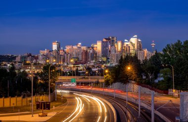 Calgary manzarası, gece
