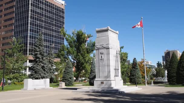 Memorial park i calgary — Stockvideo