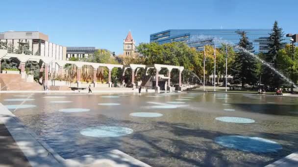 Olimpijski plaza, calgary — Wideo stockowe